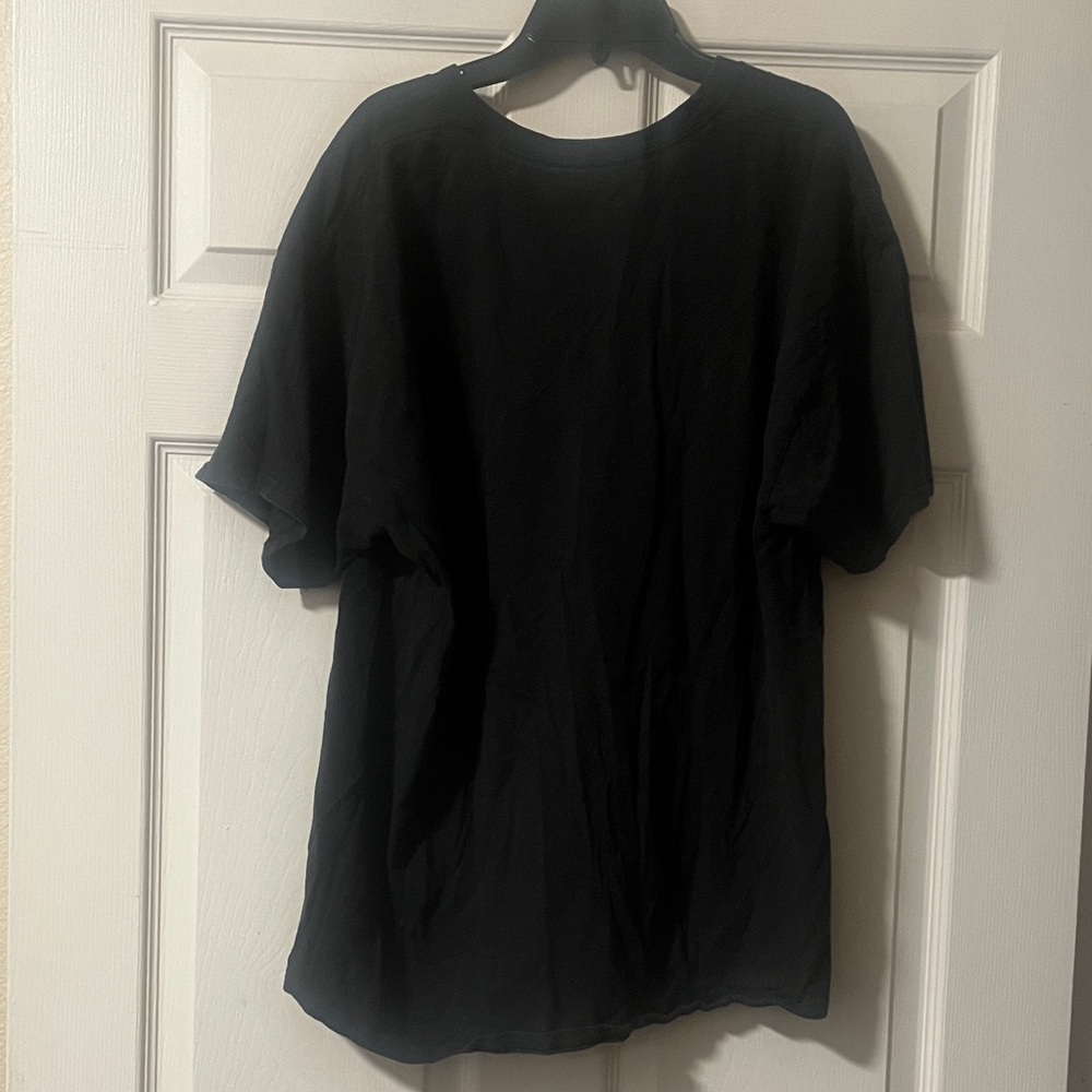 Hanes Men's Black Short Sleeve Tee